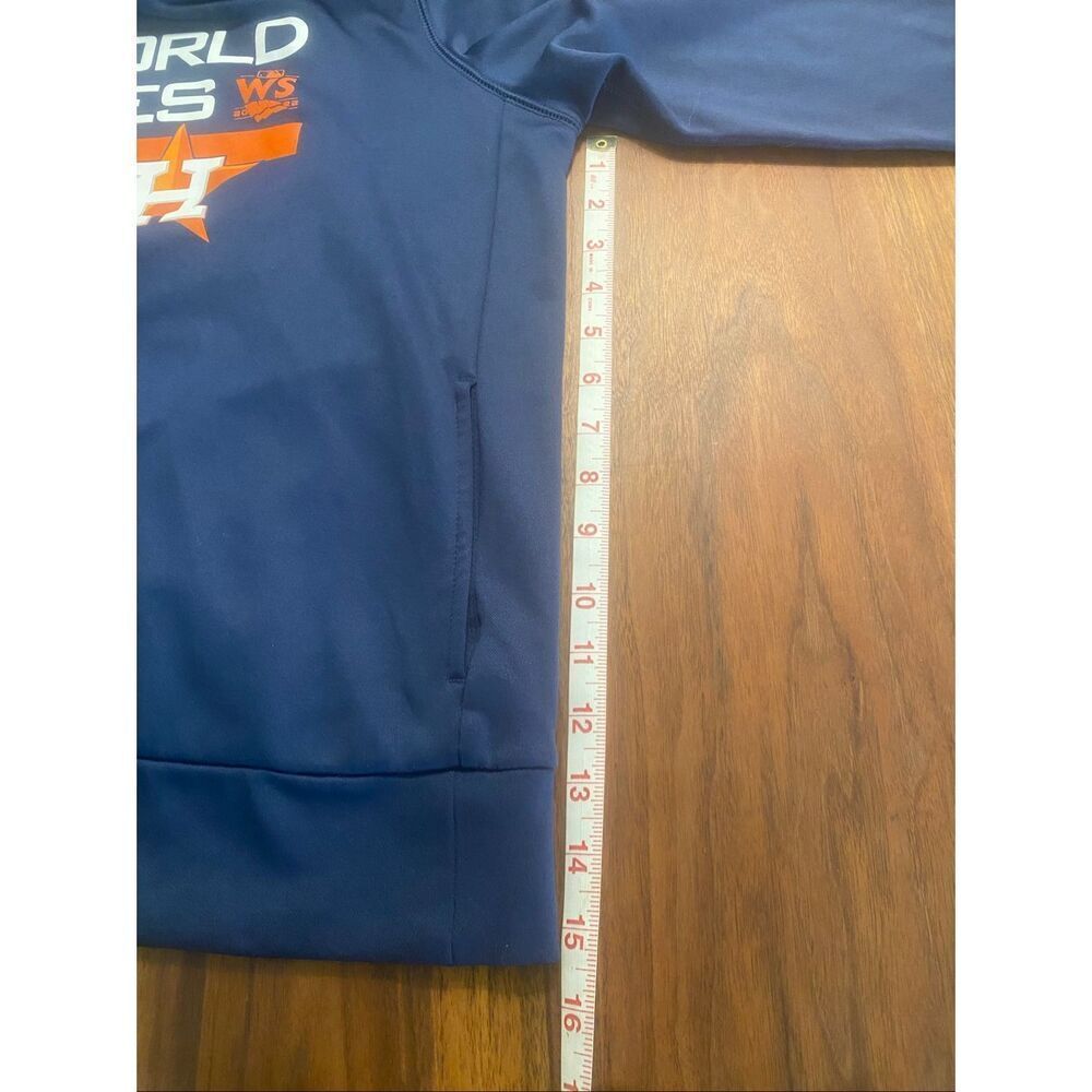 Nike Boys Navy Blue Houston Astros 2022 World Series Pullover Hoodie Size Large - Picture 3 of 8